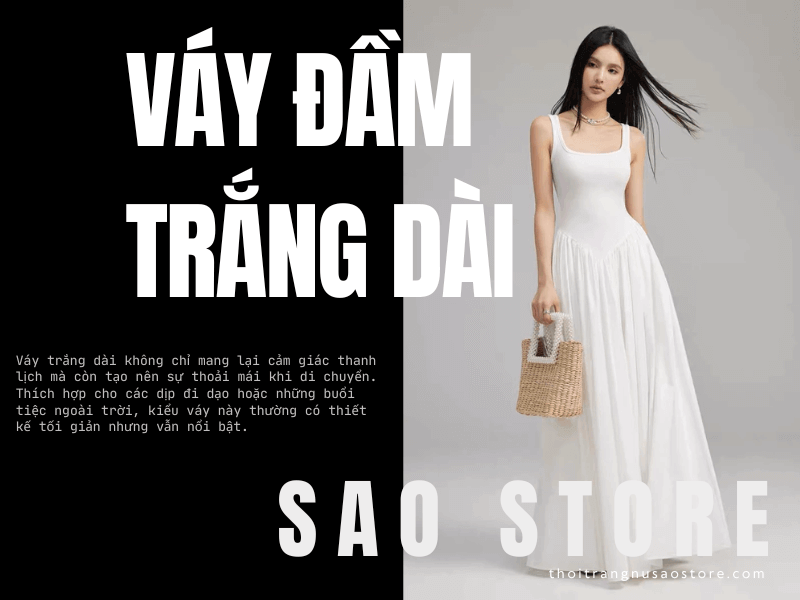 Váy đầm trắng dài