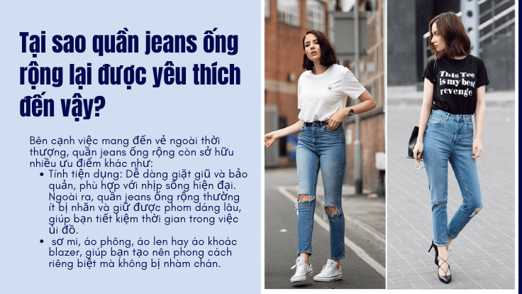 Tại sao quần jeans ống rộng lại được yêu thích đến vậy?