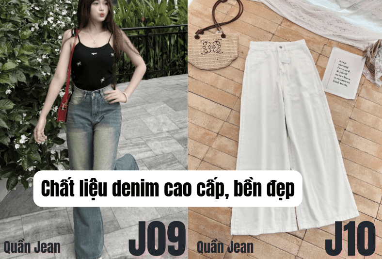 Chất liệu denim cao cấp, bền đẹp