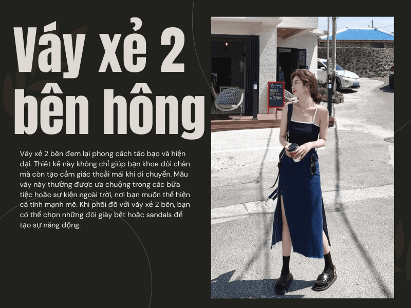 Váy xẻ 2 bên hông