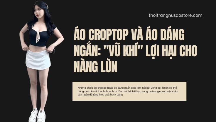 Áo croptop và áo dáng ngắn: "vũ khí" lợi hại cho nàng lùn