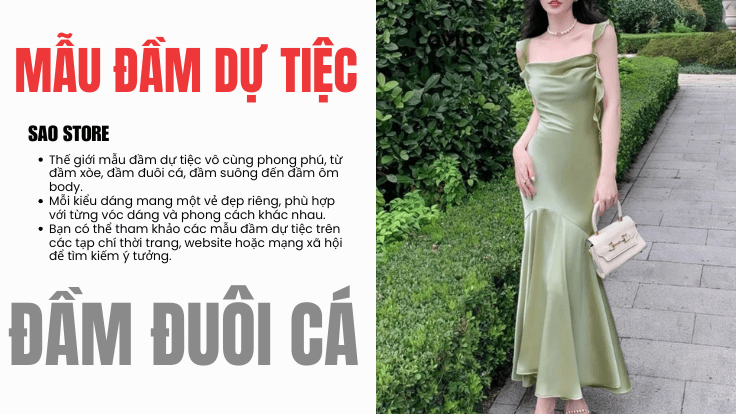 Mẫu đầm dự tiệc đuôi cá