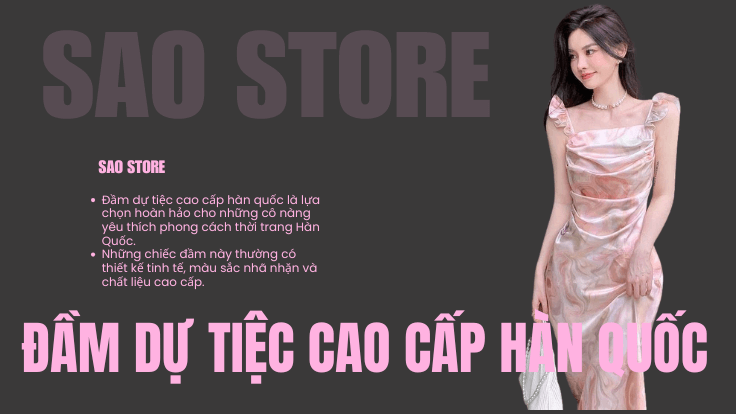 Đầm dự tiệc cao cấp hàn quốc