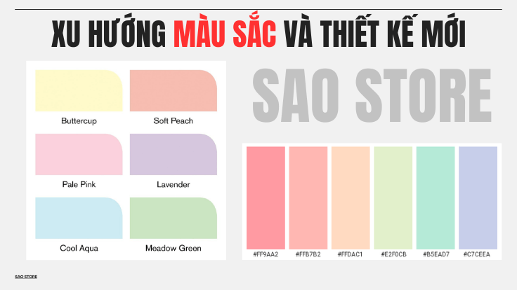  xu hướng màu sắc và thiết kế mới