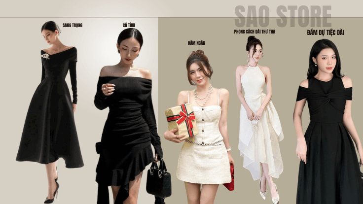 Các Phong Cách Đầm Dự Tiệc Phổ Biến