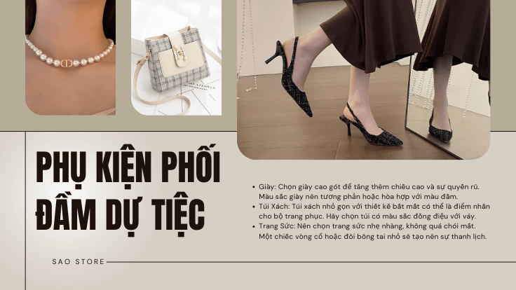 phụ kiện PHỐi đầm dự tiệc