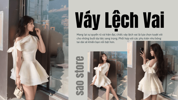 Váy Lệch Vai công chúa