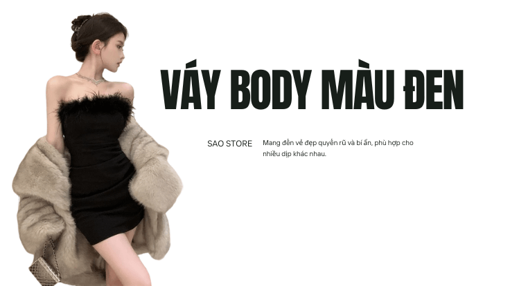 Váy body màu đen